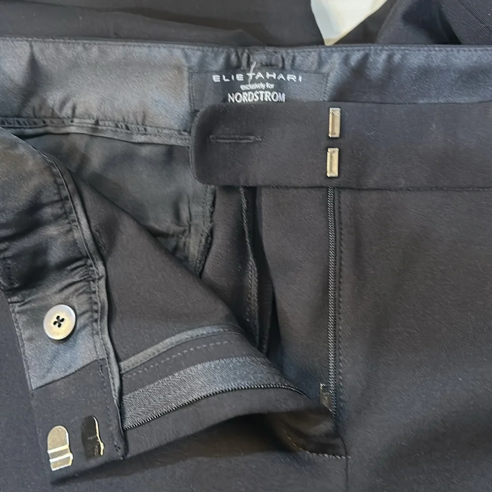 Women’s ELIE TAHARI exclusively for NORDSTROM black straight pant. No flaws 4 - Picture 3 of 9